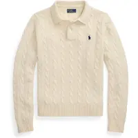 Ralph Lauren for woman. 211972132001 Beige wool and cashmere polo shirt (L), Casual