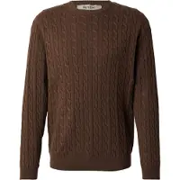 Only & Sons Onsloui Reg 12 Cabel Crew Knit Noos - Brown - L