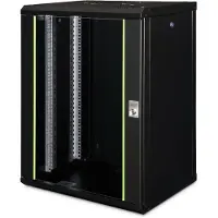 Digitus 16U WALL MOUNTING CABINET, UNIQUE 820X600X450 MM, COLOR BLACK (RAL 9005) (DN-19 16-U-SW)