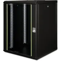 Digitus 16U WALL MOUNTING CABINET, UNIQUE 820X600X600 MM, COLOR BLACK (RAL 9005) (DN-19 16U-6/6-SW)