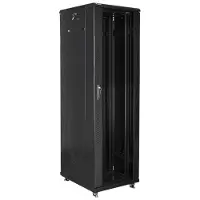 Lanberg FF01-6842-12B, Itseseisova teline, 42U, 800 kg, Näppäinlukko, Kotelon kiskot, Säädettävät jalat