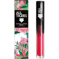 All Tigers Huulikiilto naturale ja vegaani 801 Live With Passion 8 ml