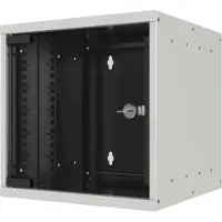 EFB Elektronik Elektronik WGB-1004GR.30, Seinään asennettava laitekehikko, 9U, 30 kg, Näppäinlukko, Kotelon kiskot, Tehostunut kaapelinhallinta