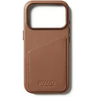 Mujjo Lompakkonahkakotelo MagSafella iPhone 17 Prolle, Tan