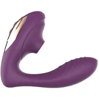 Dark Red Brand 2in1 Klitoris- ja G-pisteen stimulaattori, imutärinä, dildo