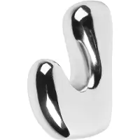 Broste Copenhagen Roberta koukku 10x6 cm Silver finish
