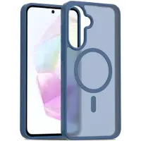 SKALO Samsung A56 5G Skin-touch Hybrid Suojakuori - Sininen