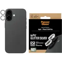 PanzerGlass Hoops Glitter Silver Camera Lens Protector iPhone 17 | iPhone 16 | 16 Plus