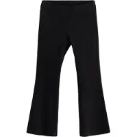Lindex Leggings Flare 2X2 Rib - Black - 134