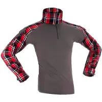 Invadergear Flannel Combat Pitkähihainen T-paita