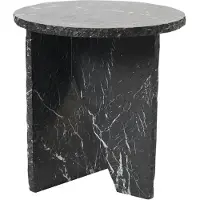 Muubs Verde Sivupöytä Ø40 Cm - Sivupöydät & Apupöydät Marmori Musta - 8490002016