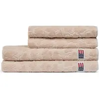 Lexington - Veluuri Jacquard Pyyhe 100x150 cm Vaalea Beige