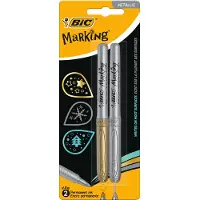 BIC Intensity Metallic Gold &amp; Silver 2 kpl