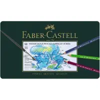 Faber-Castell Albrecht Dürer -akvarellikynät peltirasiassa, 60 väriä