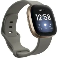 CaseOnline Sport Rannekoru Fitbit Versa 3 - Harmaa