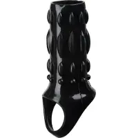 Baseks Nubby Penisholkki 12 cm - Black