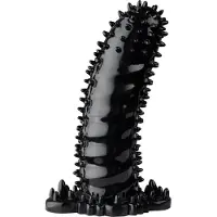 Malesation Bristly Sleeve Penisholkki 14 cm - Black
