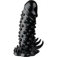 Malesation Nubby Sleeve Penisholkki 13,5 cm - Black