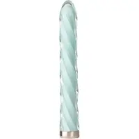 Baseks Swirly Ladattava Lasinen Vibraattori 17,8 cm - Blue