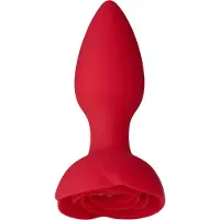 Baseks Rose Värisevä Anustappi 12,8 cm - Red