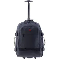 Gladiator 3900 2-pyöräinen Reppu pyörillä 55 cm Kannettavan tietokoneen taskun syvyys Musta