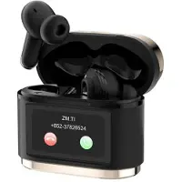 Mtp Products BD2 Smart Digital Display langattomat Bluetooth-kuulokkeet - kosketusnäyttö, ANC & ENC-melunvaimennus - kultainen