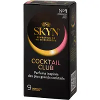 Huippukiva SKYN Cocktail Club lateksittomat makukondomit 9 kpl