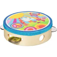 Goki Musiikkiväline - - Kukkakuvio tamburiini - 14,5 cm - Lapsi - Yhteiskäyttöinen