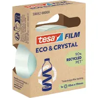 TESA Eco & Crystal, 10 m, Polyeteenitereftalaatti, 19 mm (59032-00000-00)