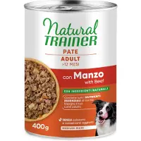 NATURAL TRAINER 6x400g Adult Medium & Maxi Pate nauta koiranruoka