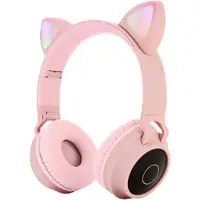 Mtp Products Taitettavat Bluetooth Cat Ear Kids Kuulokkeet - Vaaleanpunainen