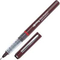 Rotring 1904753, Korkillinen geelikynä, Musta, Burgundi, 0,3 mm