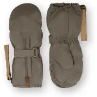 Mini A Ture Matcesar Fleece Lined Mittens - Khaki green - 0-6M