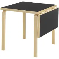 Artek Klaffipöytä dl81c koivu/musta linoleumi 75 x 75/112 cm