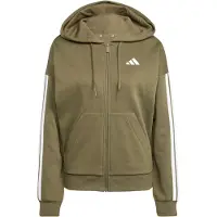 Adidas Essentials 3 Stripes Fleece Kokovetoketjullinen Collegepaita
