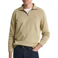 Gant for man. 2008005 Beige Shield half-zip hoodie (L), Casual, Cotton