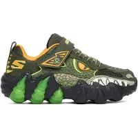 SKECHERS Tennarit 'SKECH-O-SAURUS LIGHTS 2.0' vihreä / oliivi / musta