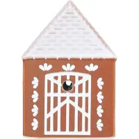 Kähler - Gingerbread Kynttilätalo Mökki Led 7,5 cm Ruskea