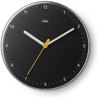 Braun seinäkello BC26B musta