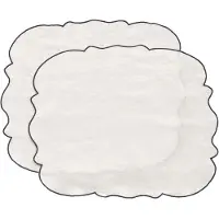 Decotique Gia Tabletti 35x45 Cm 2 Kpl:n Pakkaus / Sininen - Tabletit & Lasinaluset Puuvilla Valkoinen - ML-22