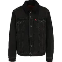 Levi's for man. 16365-0291 Type Sherpa Trucker Jacket Giv it black (M), Casual, Cotton