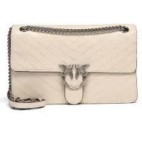 Pinko Love One Olkalaukku Nahka 26 cm Keltainen