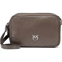 Pinko Carrie Crossbody-laukku Nahka 21.5 cm Harmaa