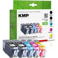 KMP – C131V, Musta, Syaani, Magenta, Keltainen, 5 kpl, Monipakkaus (1513,0055)