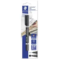 Staedtler Lumocolor permanent duo 348 B, 1 kpl (348 B-9 BK)