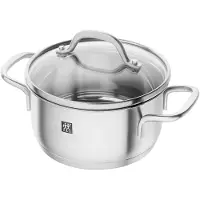 Zwilling Gryde Med Glaslåg - Silver - 1 L