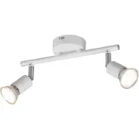 TRIO Paris spottivalaisin 2xGU10 25cm mattavalkoinen