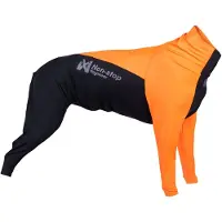 Non-Stop Dogwear -suojapuku koiralle, oranssi/musta - naaras