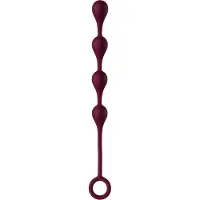 Amaysin Waterdrop Silikoniset Anaalihelmet 25 cm - Viininpunainen