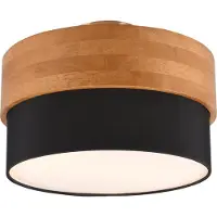 TRIO Seasons kattovalaisin 30cm E14 musta/puu